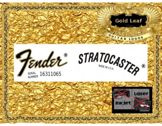 Fender Stratocaster Guitar Decal 18g